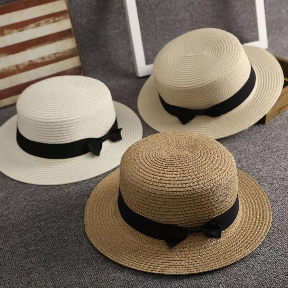Sun Hat Wide Brim - Cappello di Paglia da Spiaggia a