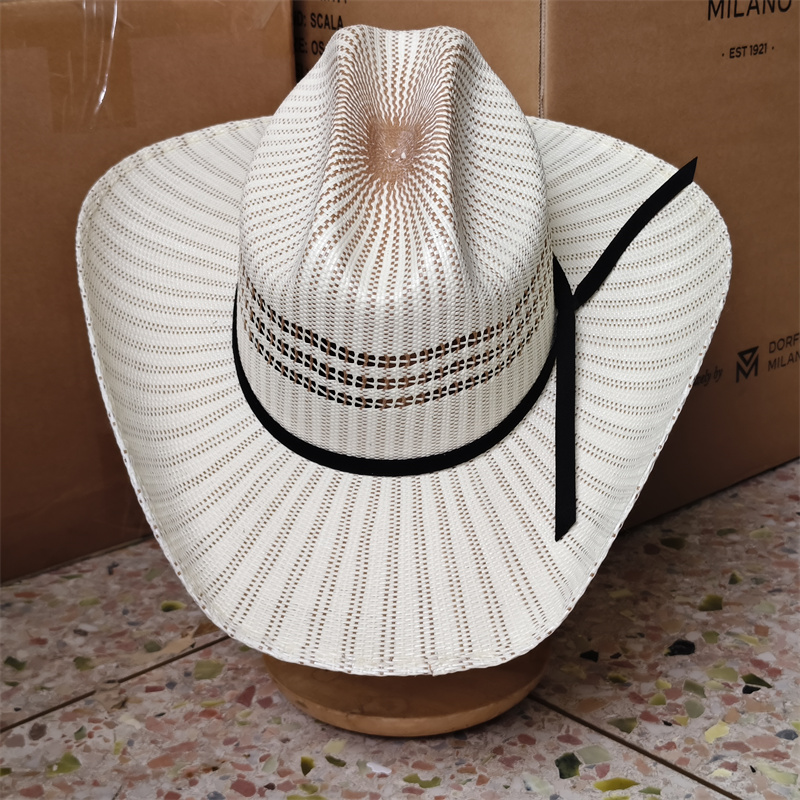 Cowboy Hat Straw - Cappello da Cowboy Colorato con Bordo