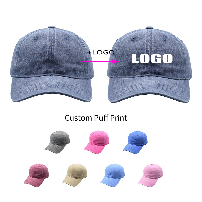 Dad Hat Cotton - Cappellini da Baseball Personalizzabili con Testo,