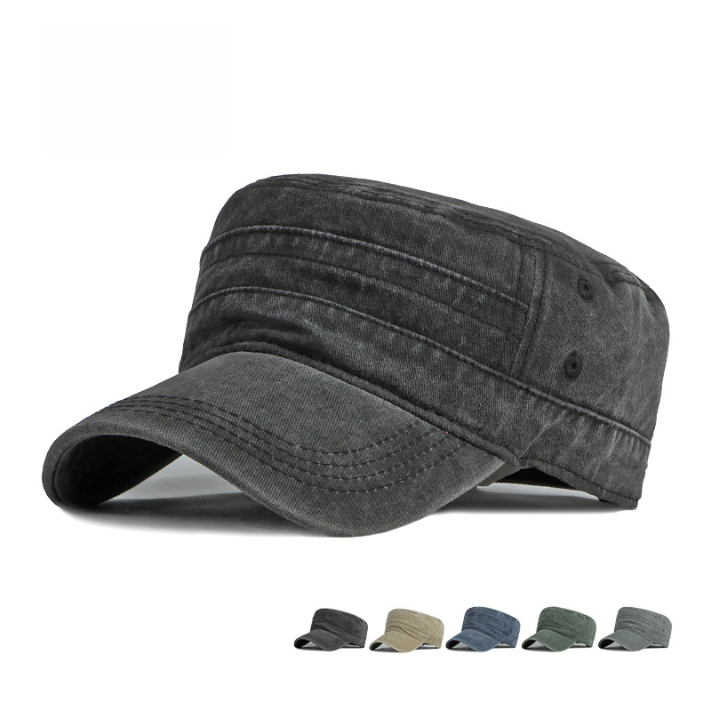 Snapback Hat Flat - Cappello militare a tesa corta primavera
