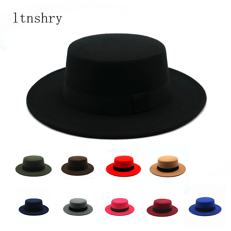 Fedora Hat Wool - Inverno Autunno Imitazione Lana Donna Uomo